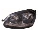 Volkswagen Golf 2003-2009 Black Inner Halogen Head Lamp Unit Passenger Side